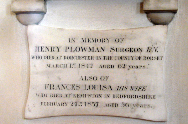 Memorial Henry Plowman 1779-1842