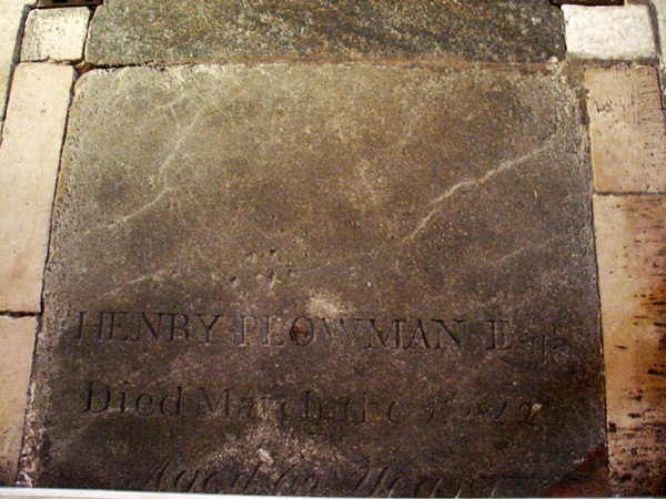 Henry Plowman gravestone